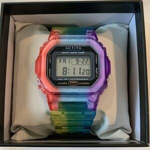 Invicta Activa Retro X Rainbow Unisex Digital Watch, Brand New